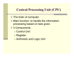 Central Processing Unit