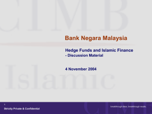 Hedge Funds - Presentation to BNM