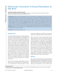 Osteoscopic Assessment of Sexual Dimorphism in Hip Bone