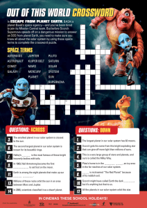out of this world crossword