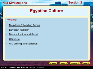 Daily Life Nile Civilizations Section 2