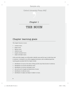 THE NOUN - Oxford University Press