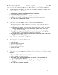 1 Bio 1B Evolution (Mishler) Practice questions Fall 2006 Answers