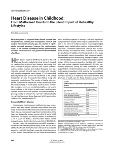 Heart Disease in Childhood - North Carolina Institute of Medicine