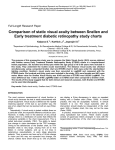 Comparison of static visual acuity between Snellen and Early