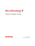 MicroStrategy Project Design Guide