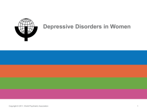 Depressive Disorders in Women - World Psychiatric Association