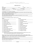 Medical History Form