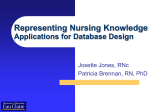 Representing Nursing Knowledge Applications for Database Design