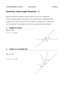 basic angle theorems