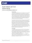 Signal Integrity and Colock System Design