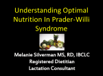 Optimal Nutrition in PWS