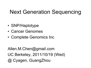 SNPs and Haplotypes