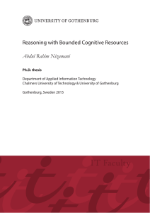 PhD Thesis in Cognitive Science