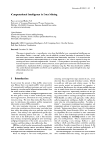 Computational Intelligence in Data Mining