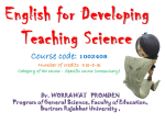 Lesson 1 : English for Mathematics