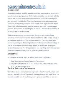 types of searchings - SSC Recruitment Results