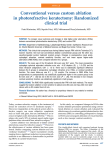 Conventional versus custom ablation in photorefractive