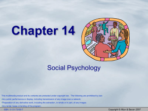 Social psychology