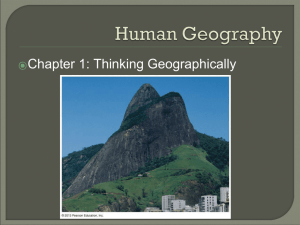 Chapter 1: Thinking Geographically