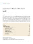 Nutritional Control of Growth and Development in Yeast