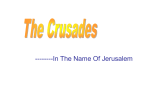 General Introduction to the Crusades