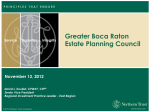 Northern Trust - Greater Boca Raton Estate Planning Council