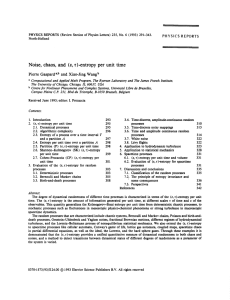 Noise, chaos, and (e, `r)-entropy per unit time