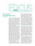 FOCUS Jan-96 Death and Dying for HIV infected