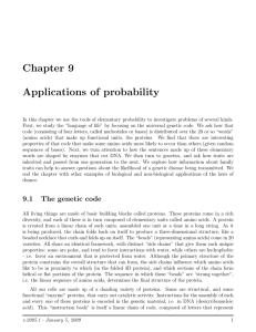 Chapter 9 Applications of probability