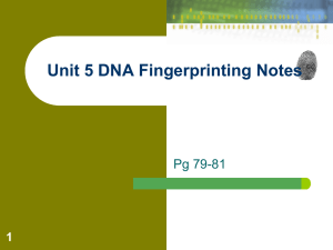 DNA Fingerprinting