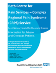 CRPS private patient and overseas patient information leaflet