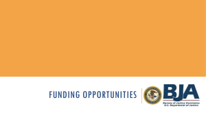 Funding Opportunities, Bureau of Justice