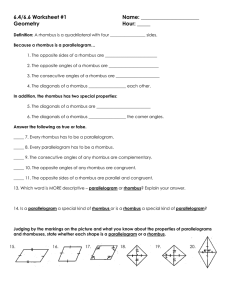 6.4/6.6 Worksheet #1 Name: Geometry Hour: _____ Definition: A