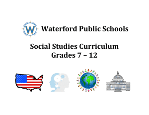 Waterford Public Schools Social Studies Curriculum Grades 7 – 12