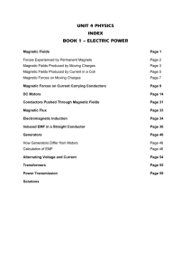 unit 4 physics index book 1 — electric power