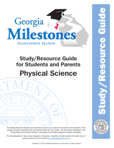 Physical Science - Towns County Schools