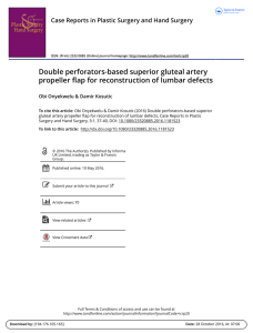 Double perforators-based superior gluteal artery propeller flap for