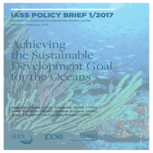 Achieving the Sustainable Development Goal for the Oceans
