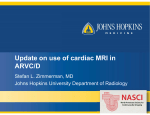 Update on use of cardiac MRI in ARVC/D