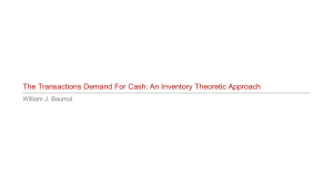 Transactions Demand For Cash Zaim