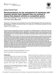 Recommendations for the management of individuals with acquired