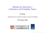 Statistics for Astronomy I: Introduction and Probability Theory