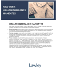 New York Health Insurance Mandates