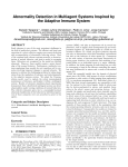 Abnormality Detection in Multiagent Systems Inspired by the
