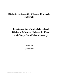 Treatment for Central-Involved Diabetic Macular Edema in Eyes with