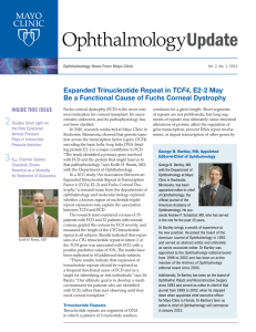 Expanded Trinucleotide Repeat in TCF4, E2-2 May Be
