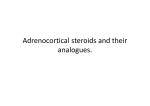 Adrenocortical steroids and their analogues.
