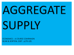 Aggregate Supply - Macro File