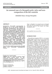 An unusual case of a bicuspid aortic valve and non compaction of